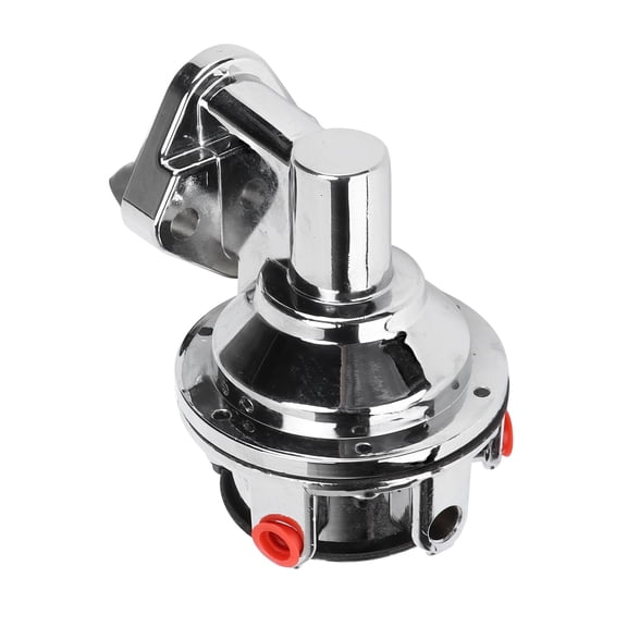 High Volume Mechanical Fuel Pump Chrome Plated Replacement Compatible with Chevy BBC Big Block V8 Engine 396 402 409 427 454 80 GPH 6 PSI
