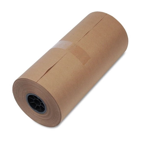 High-Volume Mediumweight Wrapping Paper Roll, 40 lb Wrapping Weight Stock, 18" x 900 ft, Brown | Bundle of 5 Rolls