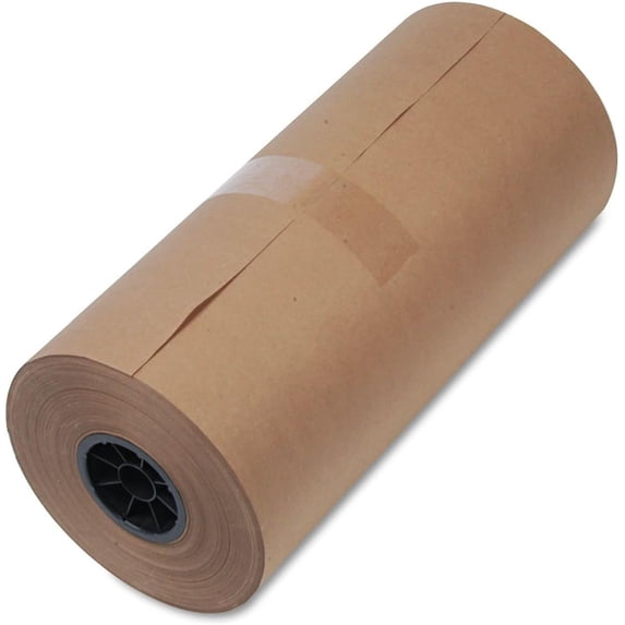 High-Volume Mediumweight Wrapping Paper Roll, 40 lb Wrapping Weight Stock, 18" x 900 ft, Brown