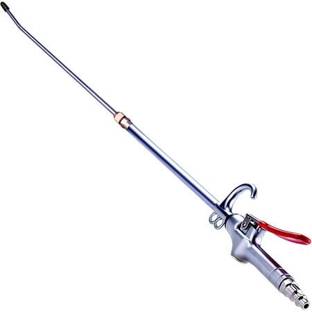 High Volume Powerful Industrial Air Blow Gun, 17-26 Inch Extensible Stainless Steel Air Flow Nozzle,Pneumatic Air Compressor Accessories Tool, Extended Dust Air Blower Gun with 360 Degree Swivel Hook