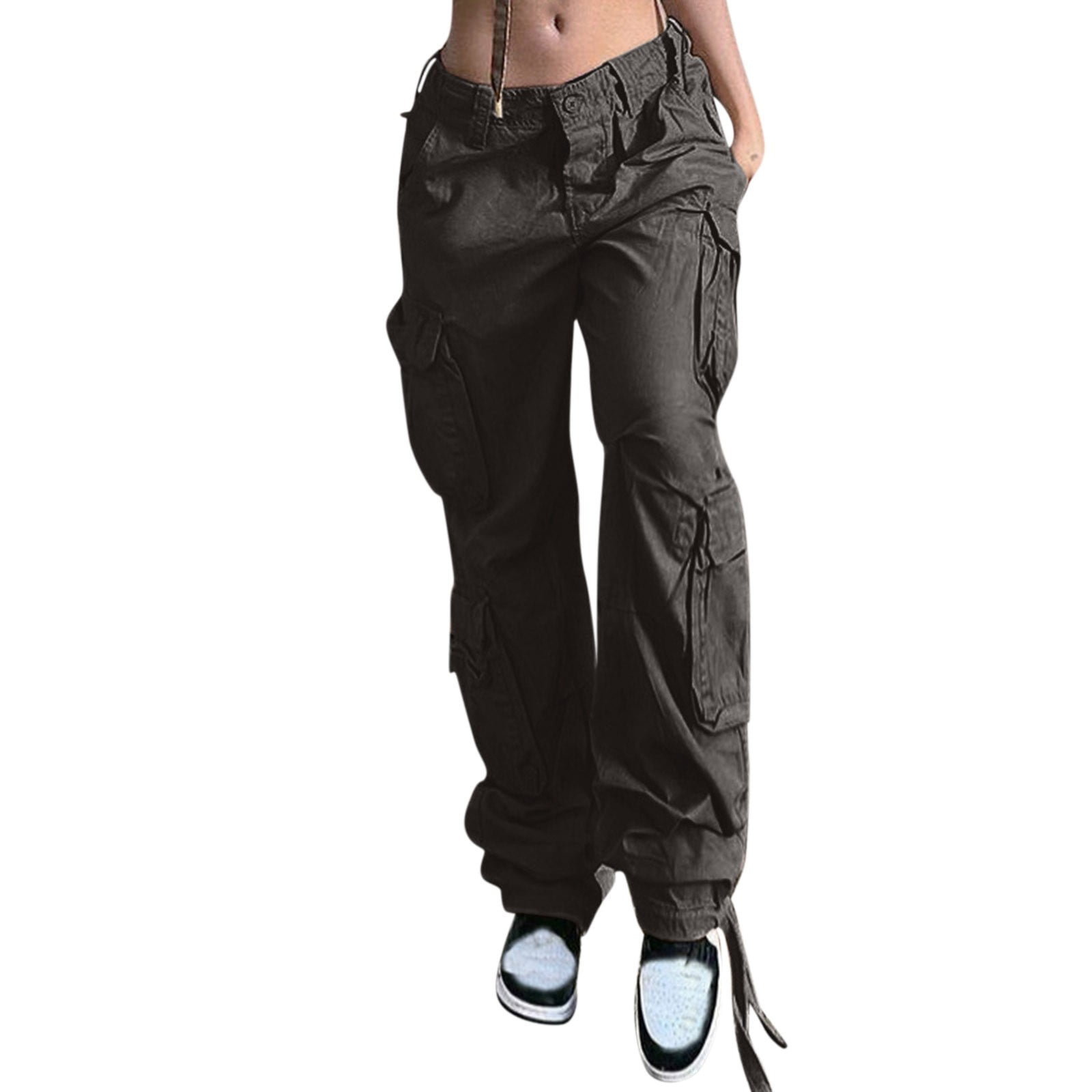 Womens Cargo Pants With Pockets Outdoor Casual Camo Military Trousers Work  Pants Low Waist Y2K Pants Relaxed Jogger 