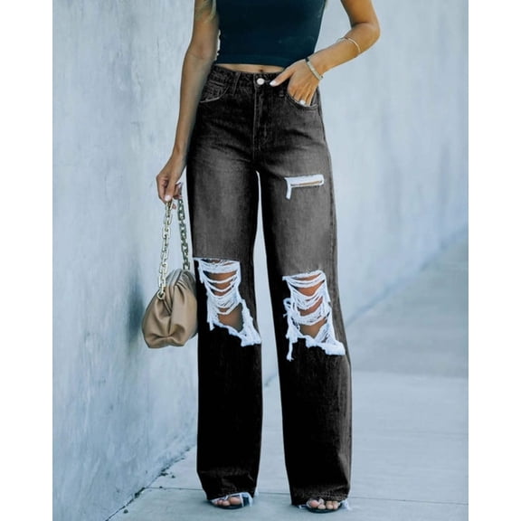 High Waist Baggy Denim