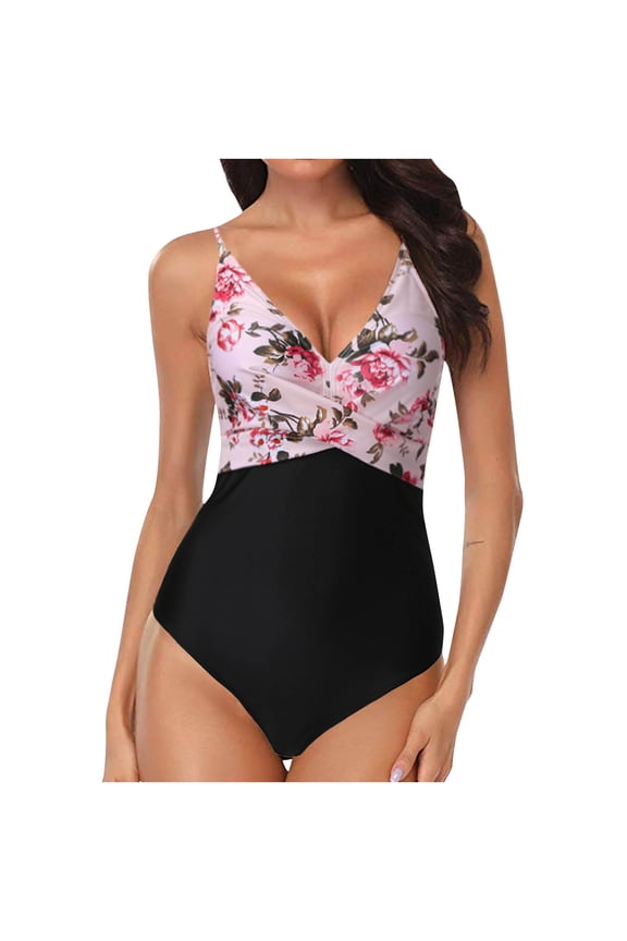 High Waist Bathing Suits for Women New Printed One-piece Swimsuit with Micro Elastic Suspender And Open Back Bikini Swimsuit Cute Swimsuits 2 Piece Swimsuits Bikini 2025 Women Something Cool