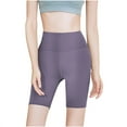 thumbnail image 1 of High Waist Biker Shorts Women, Yoga Workout Gym Bike Shorts High Waisted Workout Running Volleyball Spandex Yoga Shorts Exercise Yoga Shorts Purple XXL, 1 of 3