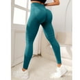 thumbnail image 1 of High Waist Butt Lift Seamless Yoga Leggings for Women Striped Textured Stretch Tummy Control Gym Workout Pants, 1 of 6