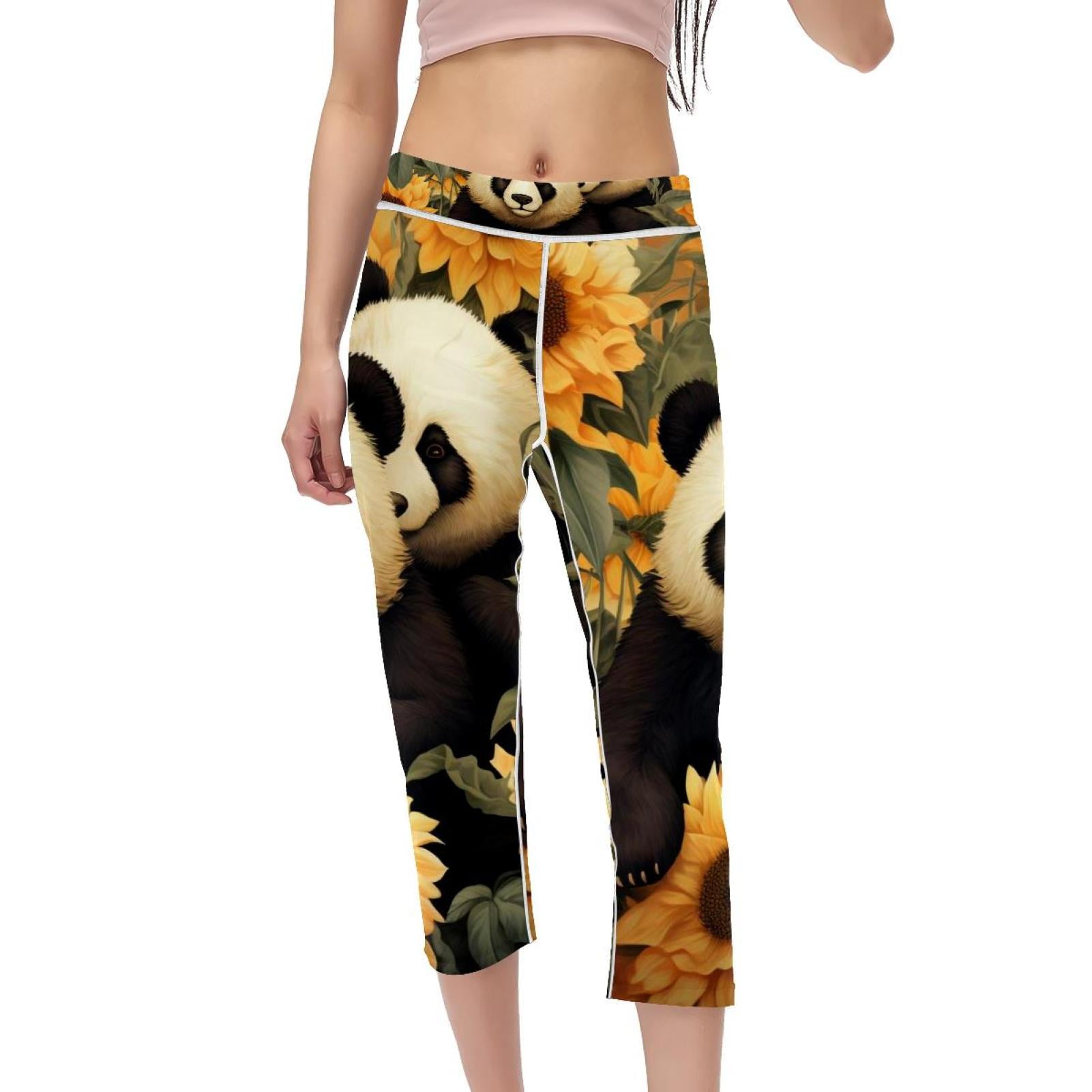 High Waist Capris Compression Leggings for Women, Not SeeThrough