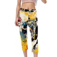 High Waist Capris Not SeeThrough Printed Yoga Pants Women Leggings for