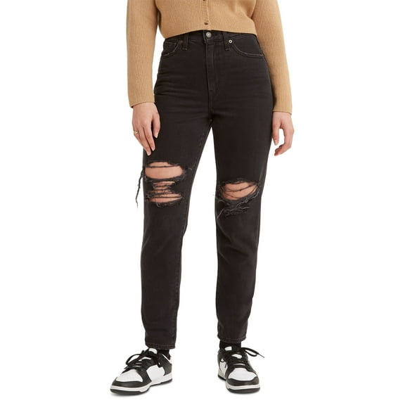 High-Waist Casual Mom Jeans Wheres My Lunch 26