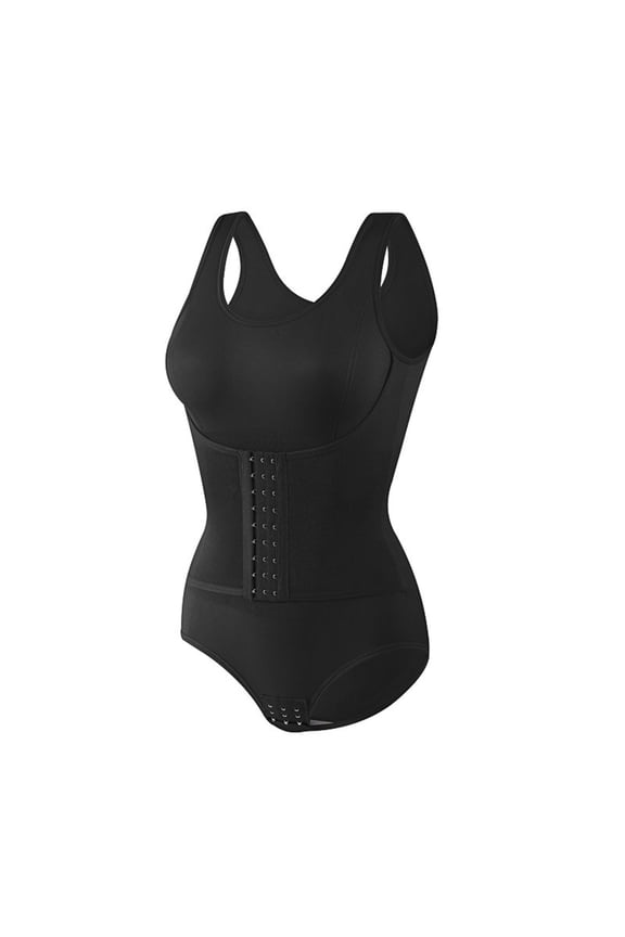 High Waist Compression Bodysuit For Women Abdomen Control Butt Lifting Full Body Shaping Invisible Shapewear with Hooks