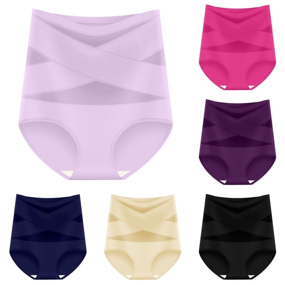 High Waist Control Seamless Shaping Panties High Waist Control Seamless Shaping Panties Womens Cute Underwear Variety Pack XL