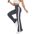 thumbnail image 1 of High Waist Flare Yoga Pants for Women with Contrast Side Stripe Stretch Athletic Bootcut Leggings for Workout Fitness Sportswear Comfortable Long Trousers, 1 of 4
