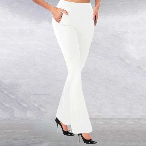 High Waist Flared Pants For Women Solid Color Slim Fit Casual Sports Trousers Plaid Dress Pants for Women Business Casual Elastic Pants for Women Work Casual Women Casual Pants 3d Animal Pattern Pants