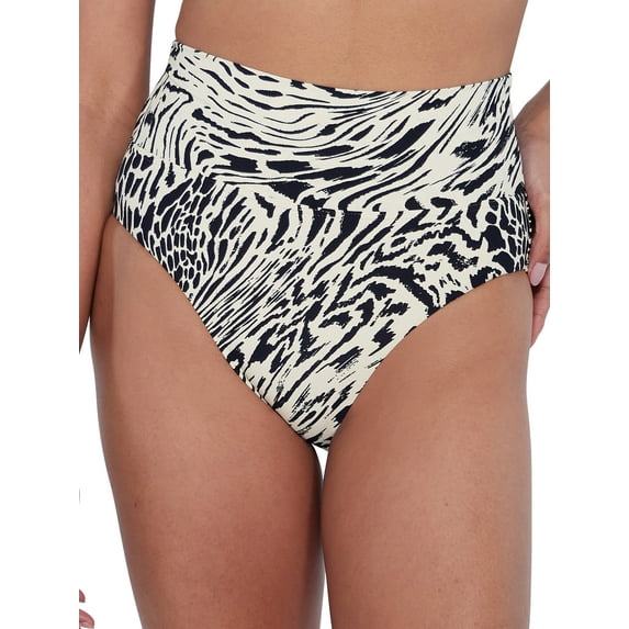 High-Waist Fold-Over Bikini Bottom Swimsuit