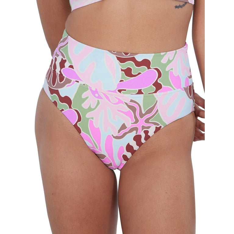 High waisted fold over bikini bottoms discount