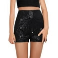 thumbnail image 1 of High Waist Kids Sequins Patchwork Girls Shorts Pants, 1 of 5