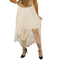 thumbnail image 1 of High Waist Long Skirt in Apricot Lace - Versatile Design for Daily Wear and Special Events - [ZhiHiMeRi] | (US 4-6)S, 1 of 11