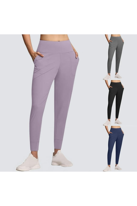 High Waist Loose Fit Leggings, Buttery Soft Casual Yoga Pants Tights with Tummy Control, Lounge Workout Pants for Women, Fitness Gifts for Women | CSEONE,Navy L