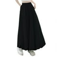 thumbnail image 1 of High Waist Maxi Skirt for Women Casual Loose Flowy A-Line Cotton Long Skirt Summer Beach Boho Skirt, 1 of 3