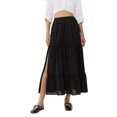 thumbnail image 1 of High Waist Maxi Skirt with Slit, 1 of 5