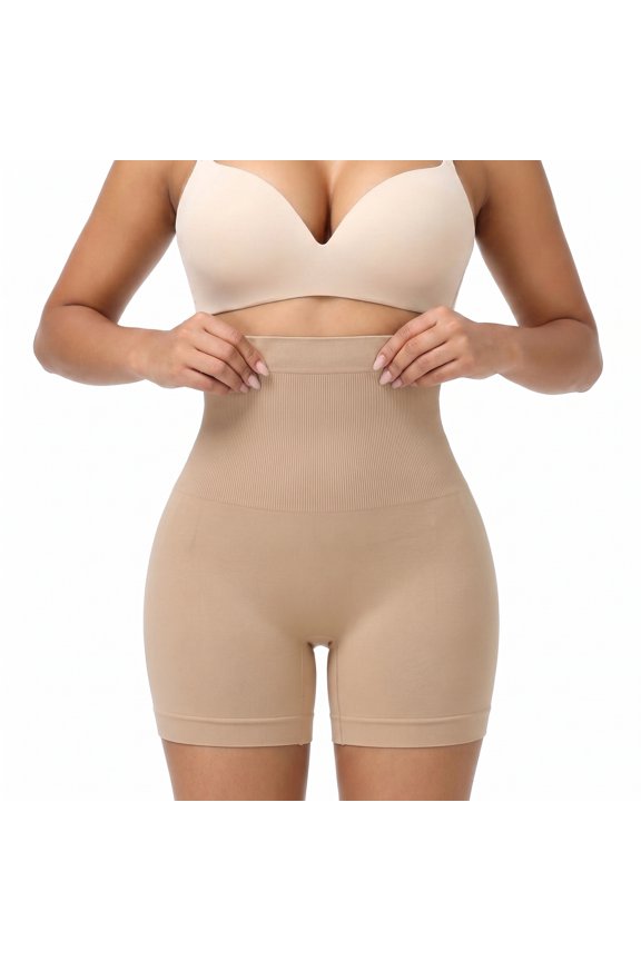 High Waist Mid Thigh Shapewear Shorts Anti Chafing Tummy Control Butt Lifter Shaper