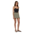 thumbnail image 1 of High-Waist Mini Pleated Cotton Skort with Belt, 1 of 5