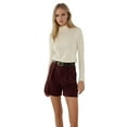 thumbnail image 1 of High Waist Mini Shorts, 1 of 6