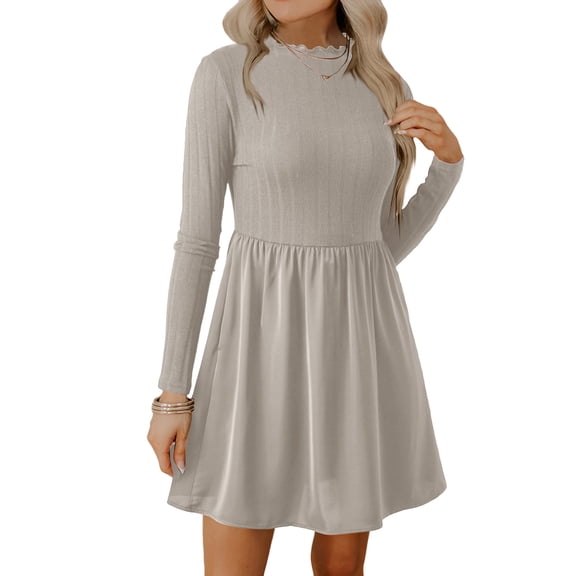 High Waist Mini Skirt, Solid Color A-Line or Pencil Style, Versatile Wardrobe Staple for Creating Casual or Dressed-Up Outfits. Khaki M