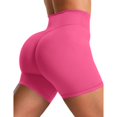 thumbnail image 1 of High Waist No Front Seam Workout Shorts for Women - Tummy Control Butt Lifting Gym Yoga Biker Shorts with Hidden Scrunch, 1 of 6