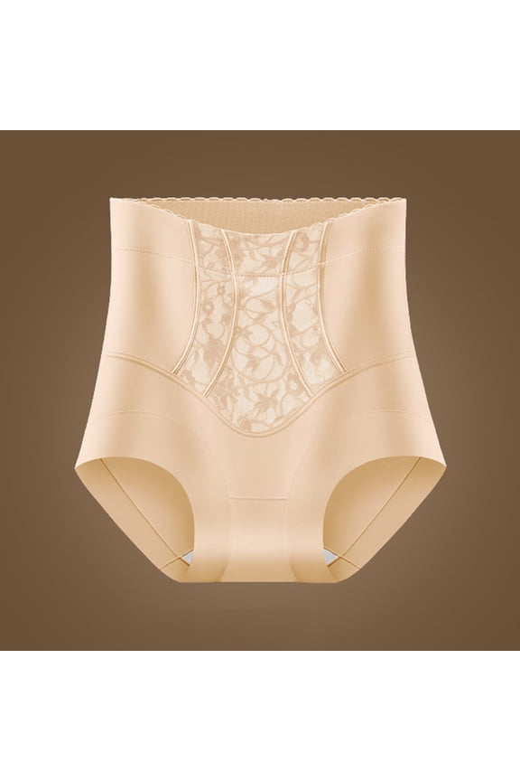 High Waist Panties for Women Tummy Comtrol Shapewear Body Build Up Undergarments Breathable Panties 4-way-stretch Ladies' Seamless Underwear Plus Size