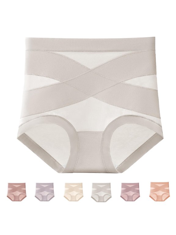 High Waist Panties for Women Comfortable Leakproof And Shaping Solid Elegant Underpants for Women