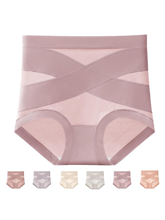 High Waist Panties for Women Comfortable Leakproof And Shaping Solid Elegant Underpants for Women