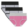 thumbnail image 1 of High Waist Period Underwear for Women Leakproof High Waisted Menstrual Panties Plus Size Reusable Period Panties 3 Pack, 1 of 7