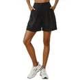 thumbnail image 1 of High Waist Pleated Lyocell Soft Touch Shorts, 1 of 5
