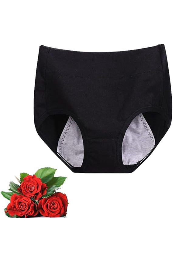 High Waist Plus Size Cotton Leak-Proof Physiological Underwear, High Waist Cotton Tummy Control