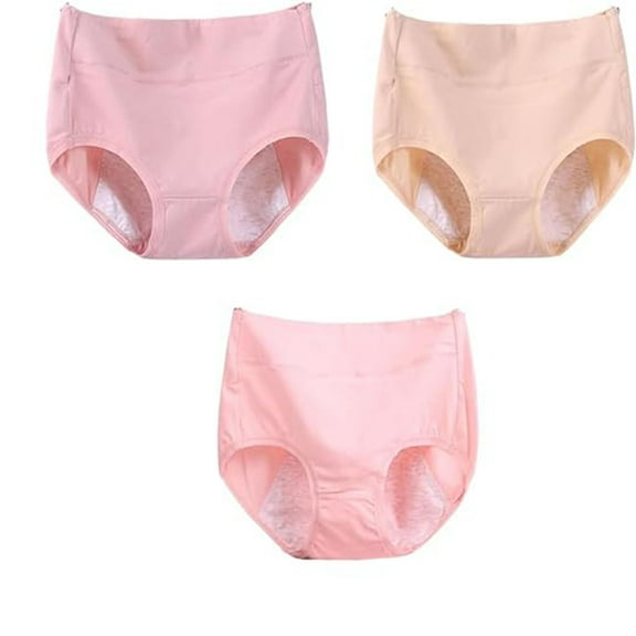High Waist Plus Size Cotton Leak-Proof Physiological Underwear, High Waist Cotton Tummy Control
