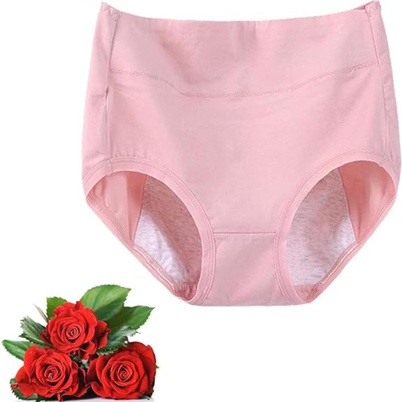 High Waist Plus Size Cotton Leak-Proof Physiological Underwear, High Waist Cotton Tummy Control