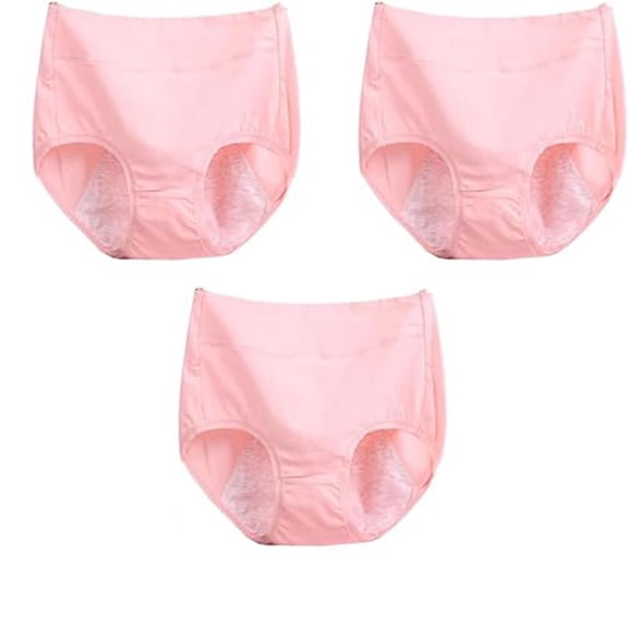 High Waist Plus Size Cotton Leak-Proof Physiological Underwear, High Waist Cotton Tummy Control