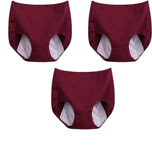 High Waist Plus Size Cotton Leak-Proof Physiological Underwear, High Waist Cotton Tummy Control