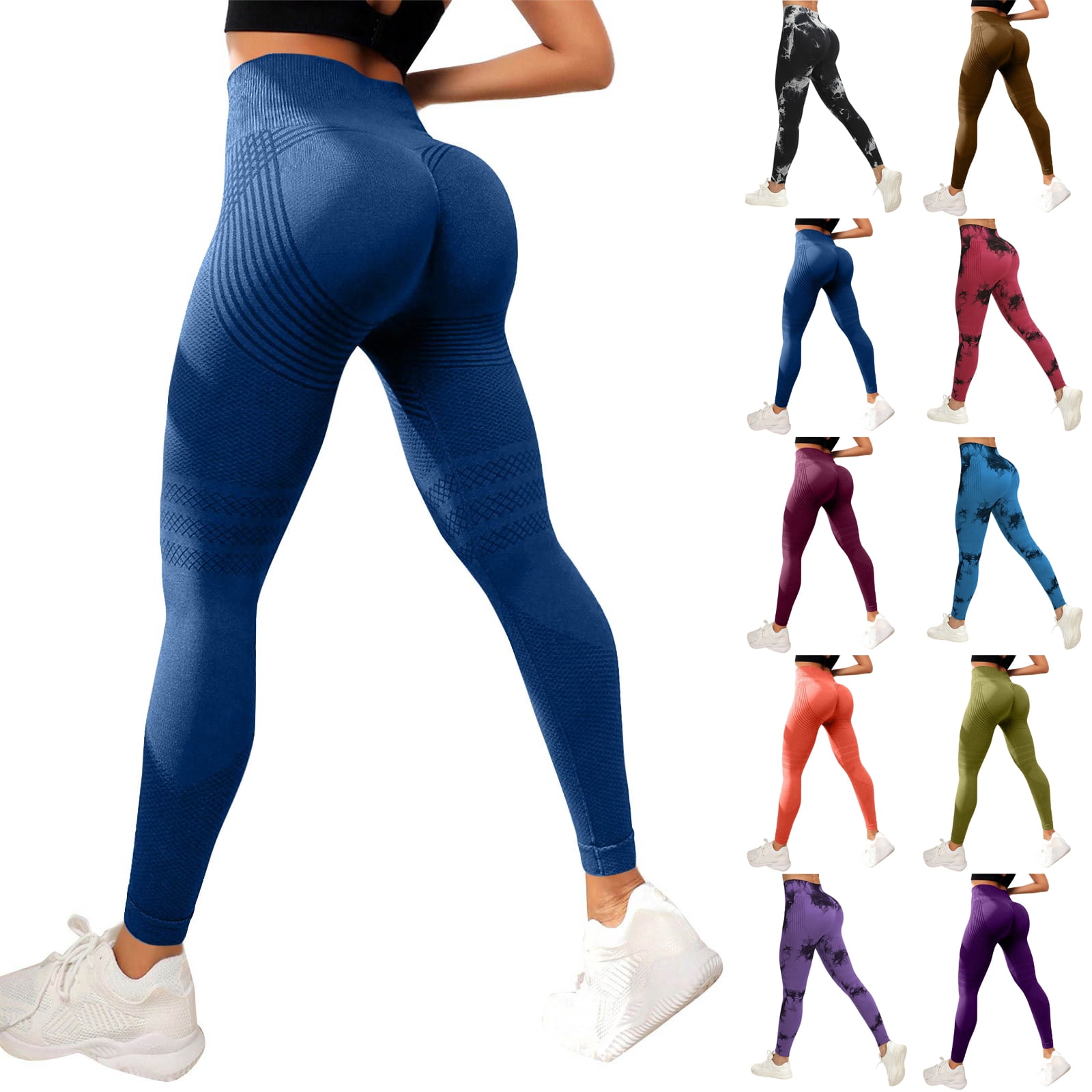 High Waist Resistance Band Leggings for Women Built In Bands for Yoga