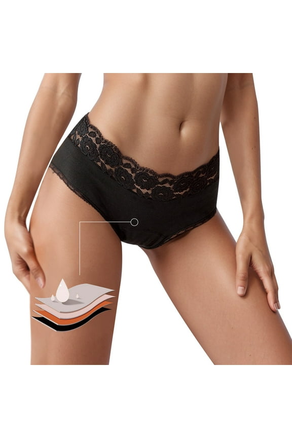 High Waist Reusable Leakproof Underwear For Women Wide Coverage Wicking Menstrual Panties New Years Eve Party Suit French Cut Underwear for Women Womens Underwear Packs Bikini Womens Panties plus Size