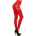 thumbnail image 1 of High Waist Running Yoga Pants Seamless Full Length Leggings, Red, 1 of 1