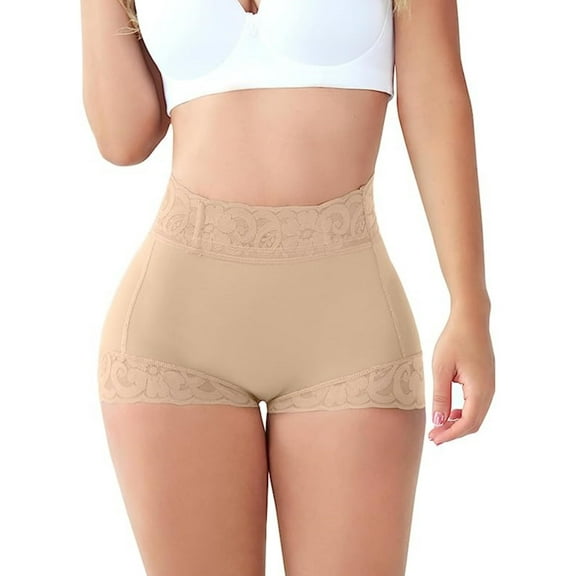 High Waist Seamless Butt Lifting Shorts - Women Lace Classic Daily Wear Body Shaper Butt Lifter Panty Smoothing Brief