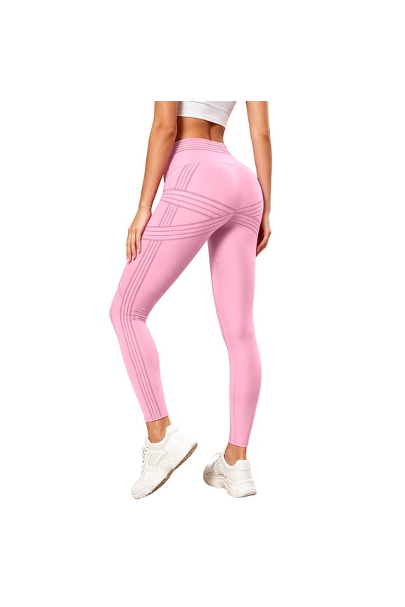 High Waist Seamless Control Yoga Pants, Lifting Workout Leggings with Non See Through Fabric, Fitness Running Activewear Tights