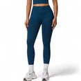 thumbnail image 1 of High-Waist Seamless Full-Length Leggings - Small, Navy, 1 of 6