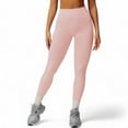 thumbnail image 1 of High-Waist Seamless Full-Length Leggings - X Large, Pink, 1 of 6