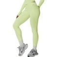thumbnail image 1 of High Waist Seamless Leggings with Contoured Panels for Comfortable Stretch Fit - X Large, Lime Green, 1 of 6