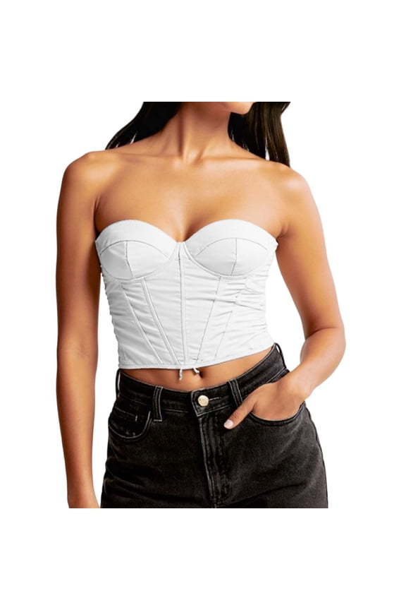 High Waist Shapewear For Seamless Torso Firm Compression Bodysuit,Color:White