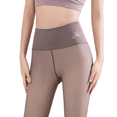 thumbnail image 1 of High Waist Skin Penetrating One Pants Women Wear In Autumn And Winter Plus Velvet Padded Leggings Stewardess Gray Watermelon Crotch Stockings Pantyhose 220g, 1 of 6