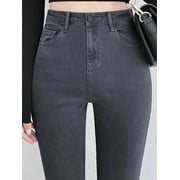 High Waist Skinny Pencil Jeans Woman Large Size Streetwear Slim Stretch Denim Pants Spring Korean Fashion Casual Kot Pantolon