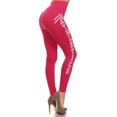 thumbnail image 1 of High Waist Sports Yoga Pants Seamless Full Length Leggings, Fuchsia, 1 of 1